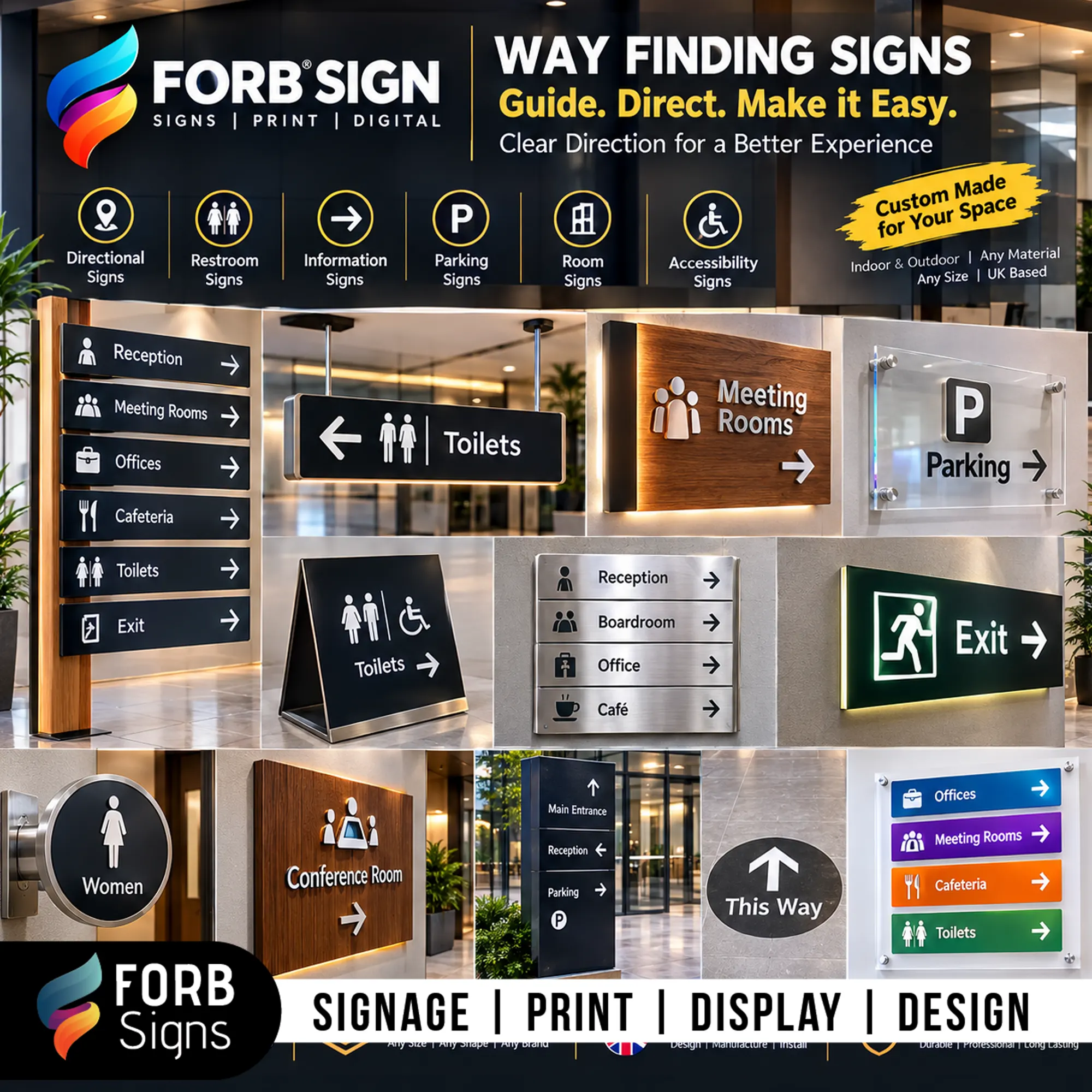 Way finding Signs